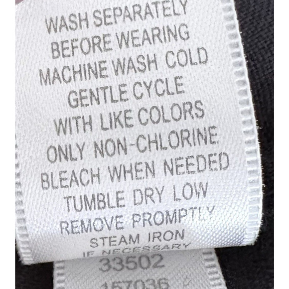 Garnet Hill Black Easy Linen Tunic Top Sz M Long Sleeve Button Up Minimalist - Picture 13 of 15